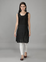 Load image into Gallery viewer, Seva Chikan Hand Embroidered Georgette Chikankari Kurta With Slip