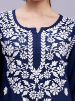 Load image into Gallery viewer, Seva Chikan Hand Embroidered Modal Cotton Lucknowi Chikankari Kurta