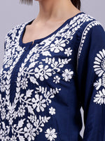 Load image into Gallery viewer, Seva Chikan Hand Embroidered Modal Cotton Lucknowi Chikankari Kurta