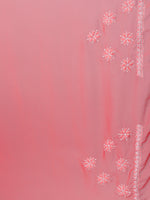Load image into Gallery viewer, Seva Chikan Hand Embroidered Red Georgette Lucknowi Chikankari Saree- SCL6051