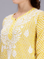 Load image into Gallery viewer, Seva Chikan Hand Embroidered Mal-Mal Lucknowi Chikankari Top