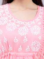 Load image into Gallery viewer, Seva Chikan Hand Embroidered Georgette Lucknowi Chikankari Top With Slip