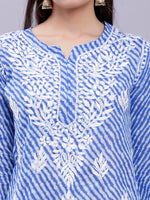 Load image into Gallery viewer, Seva Chikan Hand Embroidered Mal-Mal Lucknowi Chikankari Top
