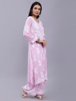 Load image into Gallery viewer, Seva Chikan Hand Embroidered Modal Lucknowi Chikankari Kurta Set