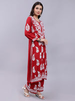Load image into Gallery viewer, Seva Chikan Hand Embroidered Modal Lucknowi Chikankari Kurta Set