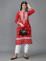 Load image into Gallery viewer, Seva Chikan Hand Embroidered Cotton Chikankari Kurta