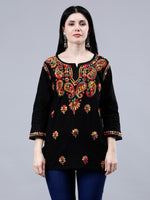 Load image into Gallery viewer, Seva Chikan Hand Embroidered Cotton Lucknowi Chikankari Top
