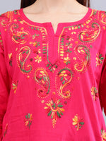 Load image into Gallery viewer, Seva Chikan Hand Embroidered Cotton Lucknowi Chikankari Top