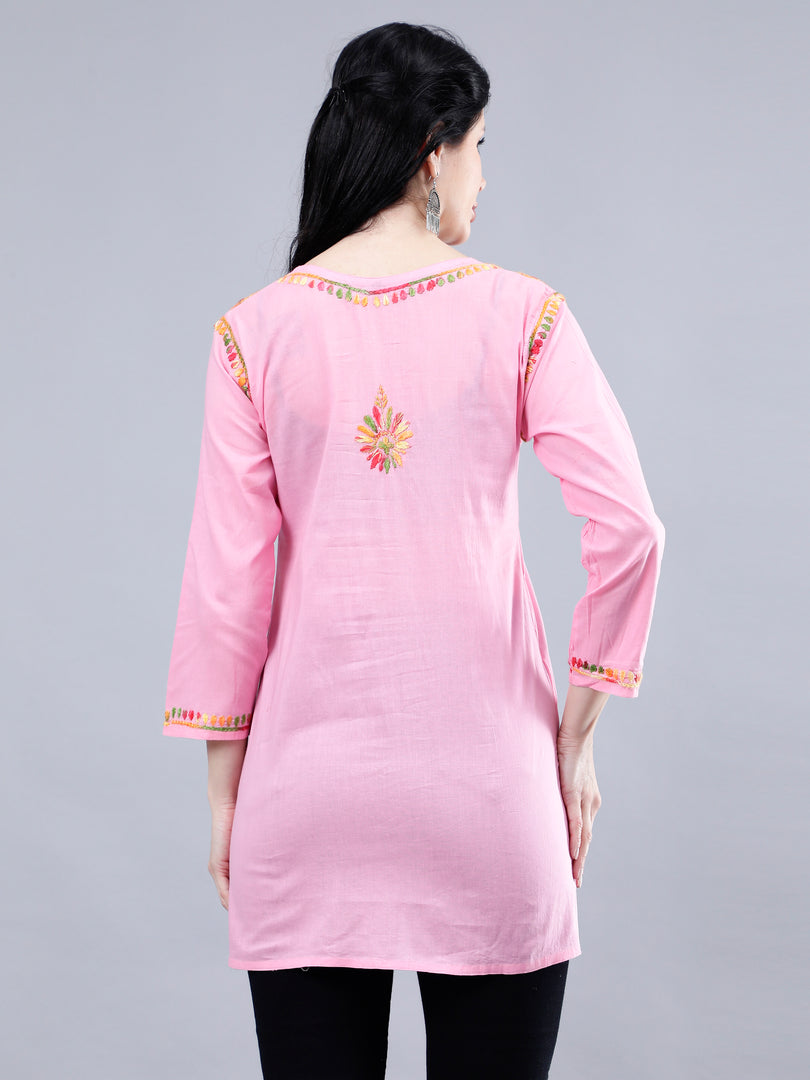 Seva Chikan Hand Embroidered Cotton Lucknowi Chikankari Top