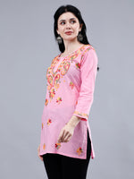 Load image into Gallery viewer, Seva Chikan Hand Embroidered Cotton Lucknowi Chikankari Top