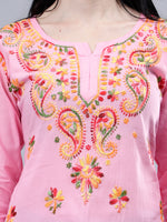 Load image into Gallery viewer, Seva Chikan Hand Embroidered Cotton Lucknowi Chikankari Top