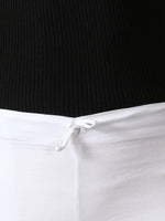 Load image into Gallery viewer, Seva Chikan Hand Embroidered White Lycra Lucknawi Chikankari Pant-SCL11022
