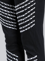 Load image into Gallery viewer, Seva Chikan Hand Embroidered Black Cotton Lucknawi Chikankari Palazzo-SCL11024