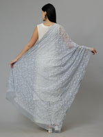 Load image into Gallery viewer, Seva Chikan Hand Embroidered Lucknowi Chikankari Georgette Tepchi Work Dupatta