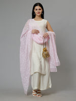 Load image into Gallery viewer, Seva Chikan Hand Embroidered Lucknowi Chikankari Georgette Tepchi Work Dupatta