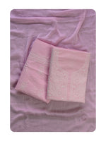 Load image into Gallery viewer, Seva Chikan Hand Embroidered Pink Cotton Lucknowi Chikankari Unstitched Suit Piece-SCL13060