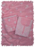 Load image into Gallery viewer, Seva Chikan Hand Embroidered Georgette Lucknowi Chikankari Unstitched Suit Piece