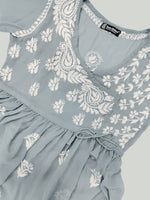 Load image into Gallery viewer, Seva Chikan Hand Embroidered Georgette Lucknowi Chikan Top