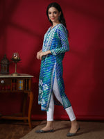 Load image into Gallery viewer, Seva Chikan Hand Embroidered Kota Lucknowi Chikan Kurta With Matching Slip
