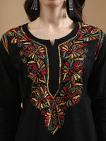 Load image into Gallery viewer, Seva Chikan Hand Embroidered Cotton Lucknowi Chikan Short Top