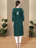 Load image into Gallery viewer, Seva Chikan Hand Embroidered Rayon Lucknowi Chikankari Kurta