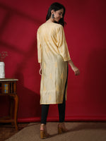 Load image into Gallery viewer, Seva Chikan Hand Embroidered Chanderi Chikankari Kurta