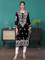 Load image into Gallery viewer, Seva Chikan Hand Embroidered Modal Cotton Lucknowi Chikankari Kurta