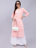 Load image into Gallery viewer, Seva Chikan Hand Embroidered Lucknowi Chikankari Terivoil Cotton Kurta