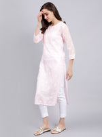 Load image into Gallery viewer, Seva Chikan Hand Embroidered Lucknowi Chikankari Terivoil Cotton Kurta