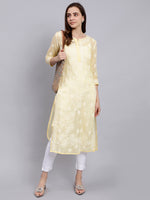 Load image into Gallery viewer, Seva Chikan Hand Embroidered Lucknowi Chikankari Terivoil Cotton Kurta
