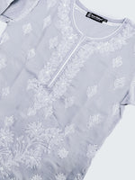 Load image into Gallery viewer, Seva Chikan Hand Embroidered Lucknowi Chikankari Terivoil Cotton Kurta