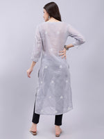 Load image into Gallery viewer, Seva Chikan Hand Embroidered Lucknowi Chikankari Terivoil Cotton Kurta