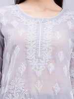 Load image into Gallery viewer, Seva Chikan Hand Embroidered Lucknowi Chikankari Terivoil Cotton Kurta