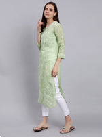 Load image into Gallery viewer, Seva Chikan Hand Embroidered Lucknowi Chikankari Terivoil Cotton Kurta