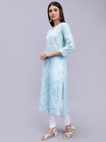 Load image into Gallery viewer, Seva Chikan Hand Embroidered Lucknowi Chikankari Terivoil Cotton Kurta