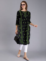 Load image into Gallery viewer, Seva Chikan Hand Embroidered Black Cotton Lucknowi Chikankari Kurta