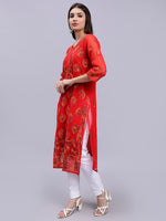 Load image into Gallery viewer, Seva Chikan Hand Embroidered Cotton Lucknowi Chikankari Kurta