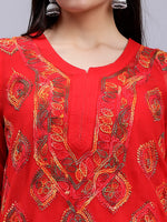 Load image into Gallery viewer, Seva Chikan Hand Embroidered Cotton Lucknowi Chikankari Kurta