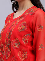 Load image into Gallery viewer, Seva Chikan Hand Embroidered Cotton Lucknowi Chikankari Kurta
