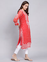 Load image into Gallery viewer, Seva Chikan Hand Embroidered Georgette Lucknowi Chikan Kurta With Slip