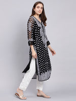 Load image into Gallery viewer, Seva Chikan Hand Embroidered Georgette Lucknowi Chikan Kurta With Slip