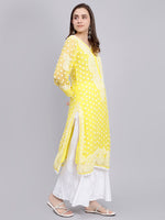 Load image into Gallery viewer, Seva Chikan Hand Embroidered Georgette Lucknowi Chikan Kurta With Slip