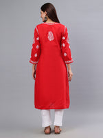 Load image into Gallery viewer, Seva Chikan Hand Embroidered Cotton Lucknowi Chikankari Kurta