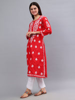 Load image into Gallery viewer, Seva Chikan Hand Embroidered Cotton Lucknowi Chikankari Kurta