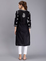 Load image into Gallery viewer, Seva Chikan Hand Embroidered Lucknowi Chikankari Cotton Kurta