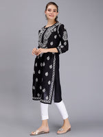 Load image into Gallery viewer, Seva Chikan Hand Embroidered Lucknowi Chikankari Cotton Kurta