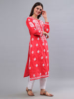 Load image into Gallery viewer, Seva Chikan Hand Embroidered Cotton Lucknowi Chikankari Kurta