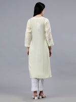 Load image into Gallery viewer, Seva Chikan Hand Embroidered Cotton Lucknowi Chikankari Kurta