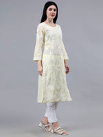 Load image into Gallery viewer, Seva Chikan Hand Embroidered Cotton Lucknowi Chikankari Kurta