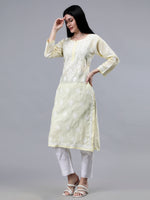 Load image into Gallery viewer, Seva Chikan Hand Embroidered Cotton Lucknowi Chikankari Kurta